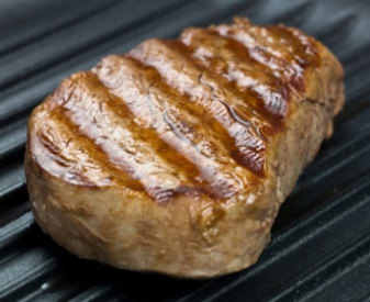 Steak grillé