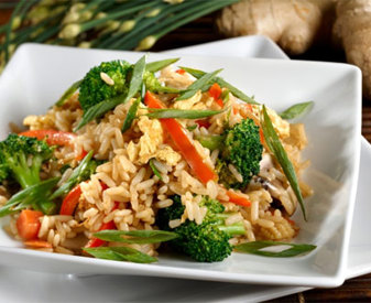 Riz sauté aux légumes
