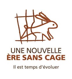 Logo Une nouvelle ère sans cage Lapin strapline