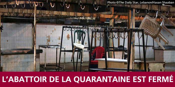 L’abattoir de la Qaurantaine est fermé