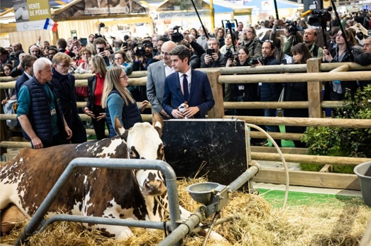 Gabriel Attal et Marc Fesneau au Salon de l'Agriculture 2024
